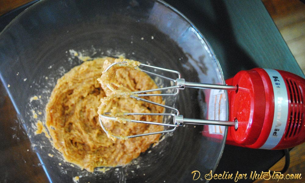 Peanut Butter Cookies - Mix ingredients