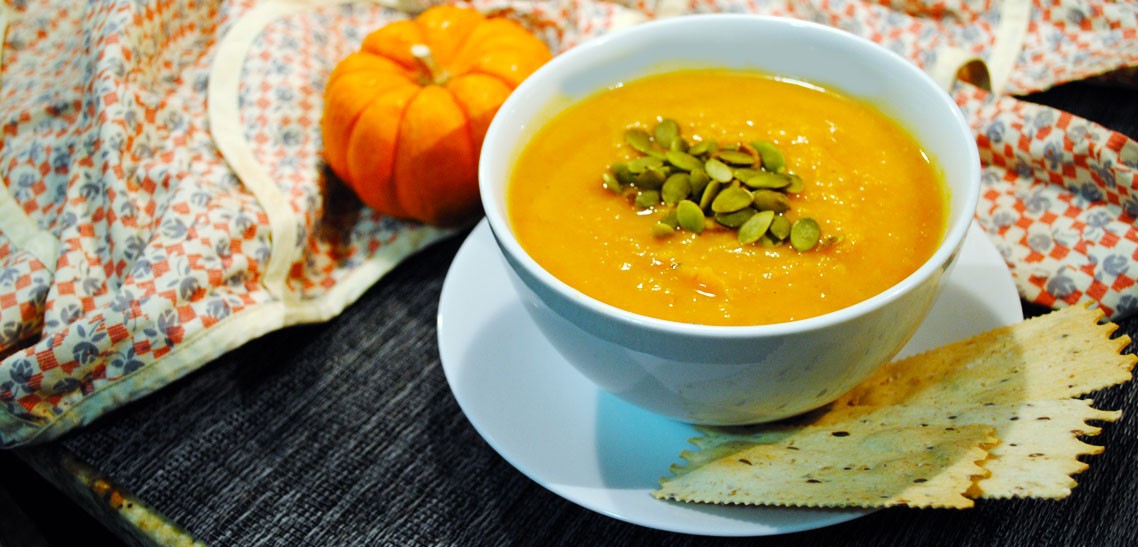 pumpkin soup with pumpkin seeds recipe