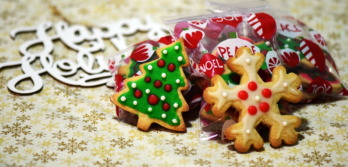 Painted Christmas Cookies with Almonds Gift Recipe #3