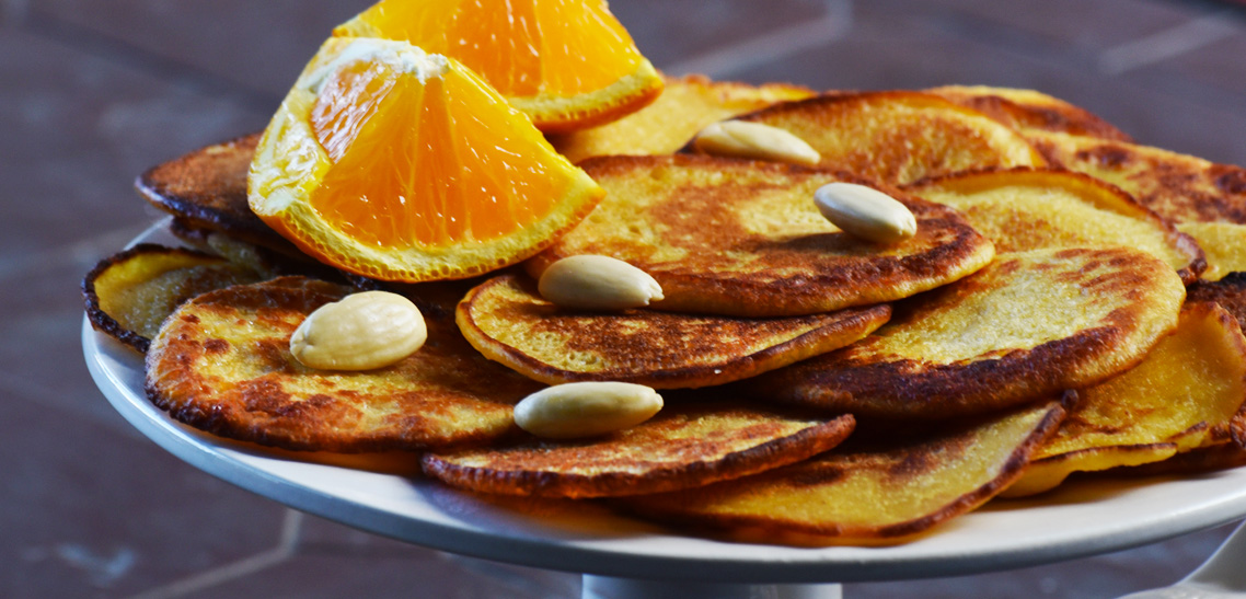 almond orange pancakes