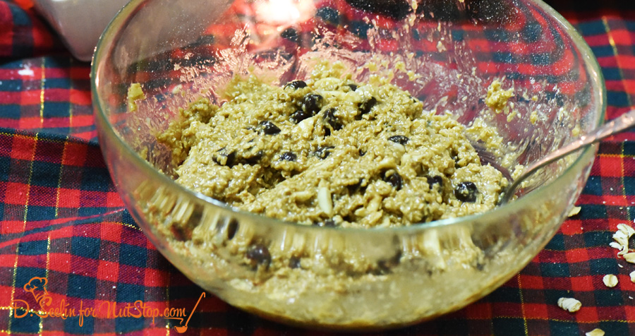 healthy choc chip cookies dough