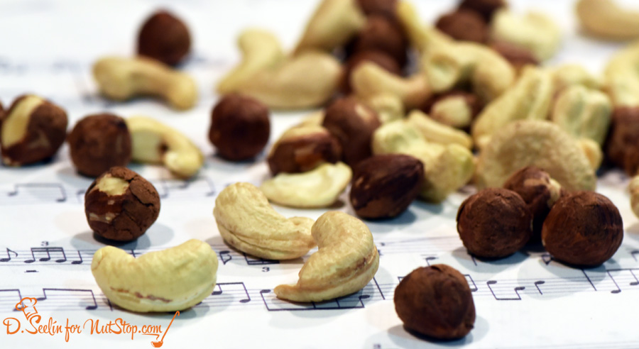 cashews and hazelnuts