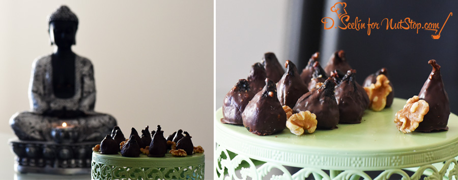 chocolate covered stuffed figs